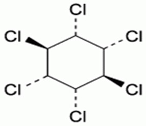 Structure of Lindane