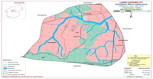 Land capability classification map of Adavibhavi micro watershed