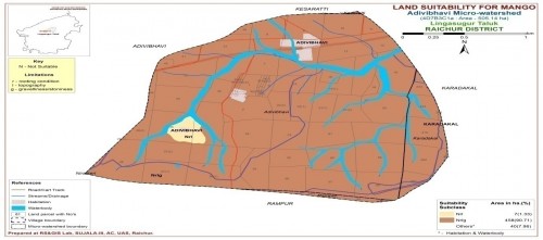 Land suitability map for Mango in Adavibhavi MWS